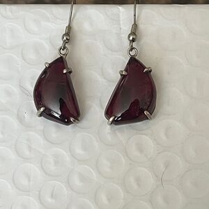 VTG Sterling and Garnet Earrings